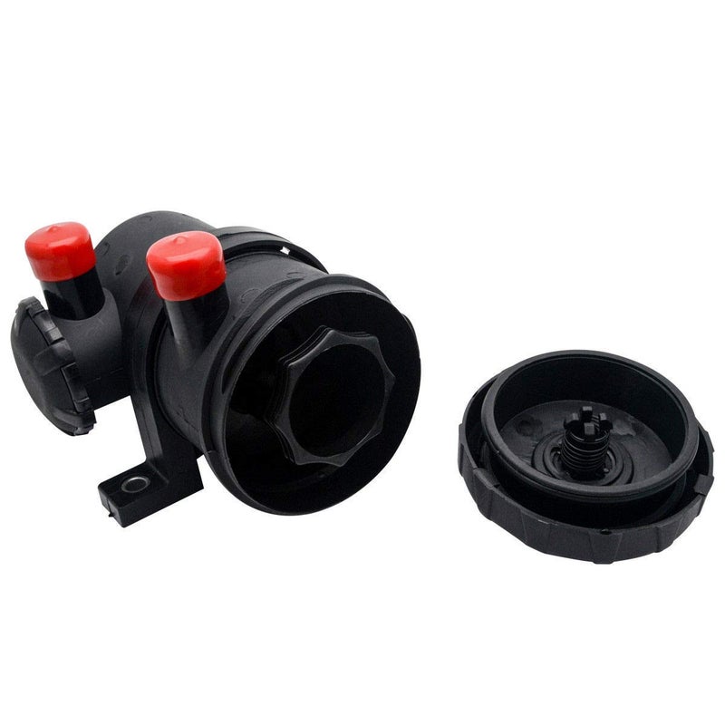 MACHSWON Oil Catch Can Stainless Filter Universal Provent Tank 200 Replacement Filter Turbo Diesel Compact Baffled Oil Catch Can 4WD Turbo Charge Diesel - Image 4